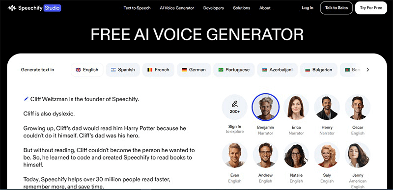 speechify ai voice generator