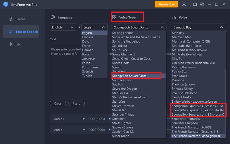 spongebob narrator voice generator text to speech