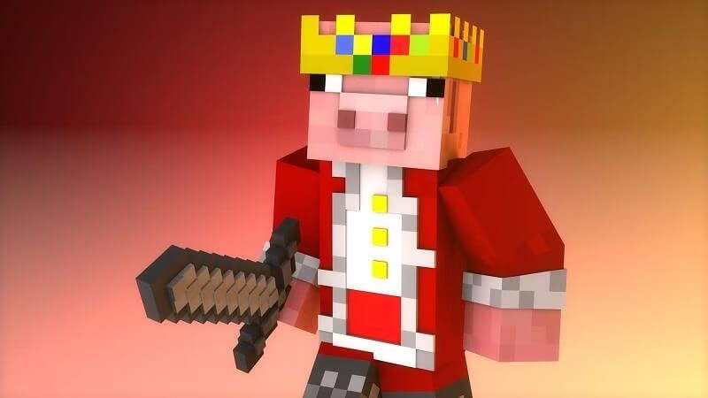 How to Build Technoblade (v.1) Minecraft Skin Tutorials