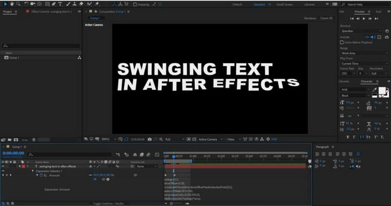 underline text in adobe after effects