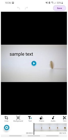 text on video add text