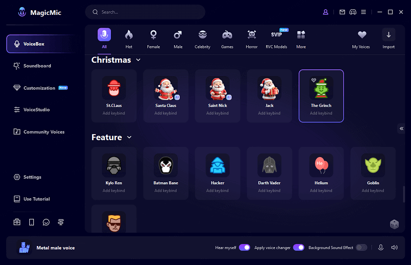 magicmic grinch voice changer ai