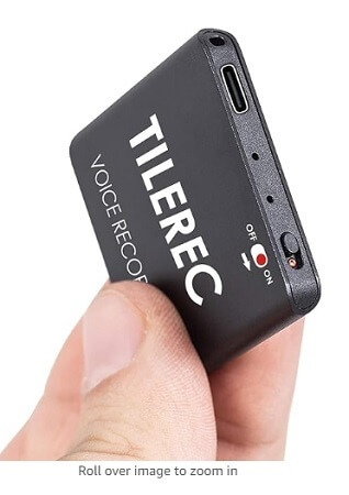 tilerec spy voice recorder