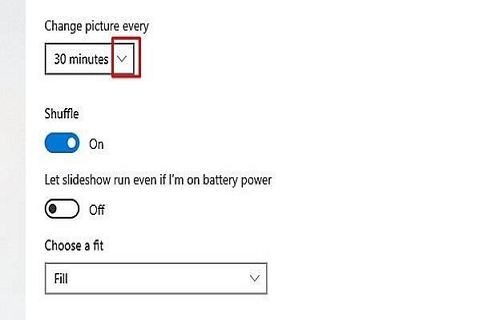 setting the interval time