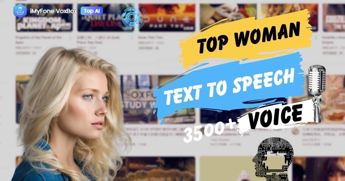 top woman ai voice tts