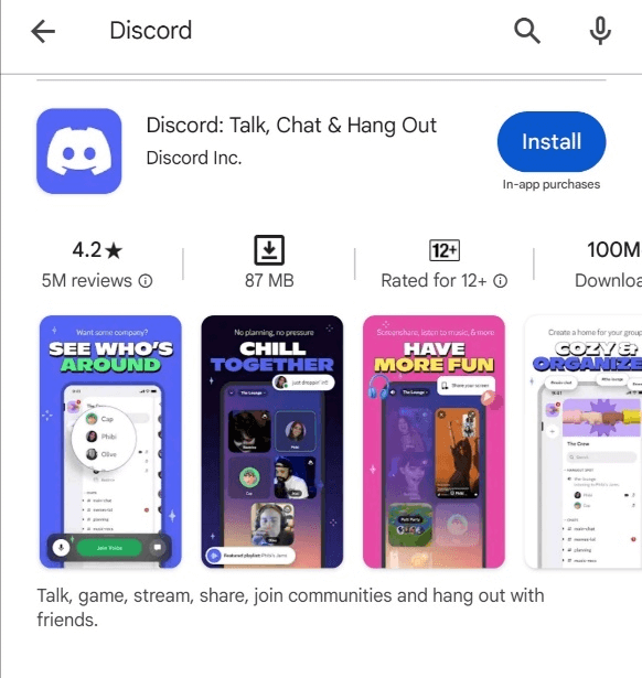 update or reinstall the discord app