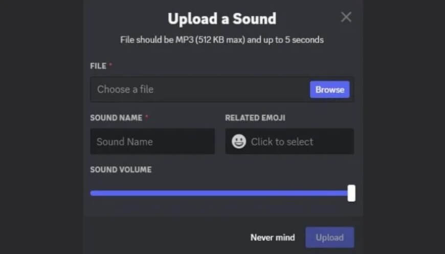 upload sounds to discord soundboard