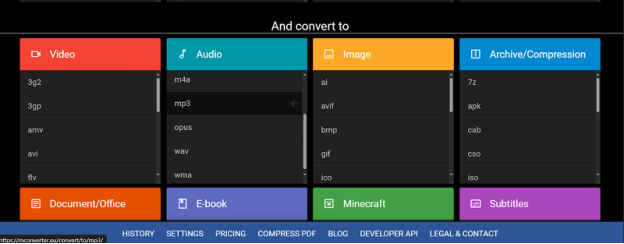 use mconverter