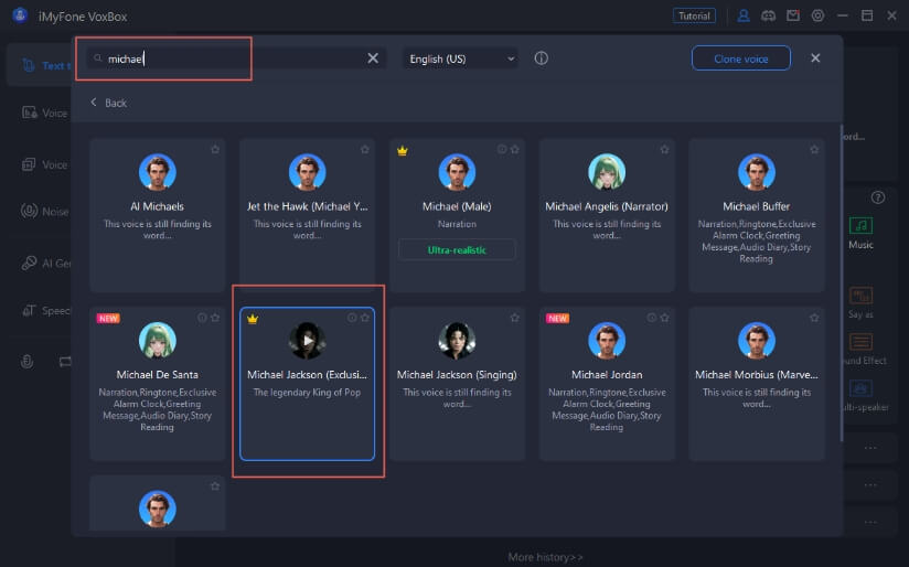 use michael jackson ai voice in voxbox