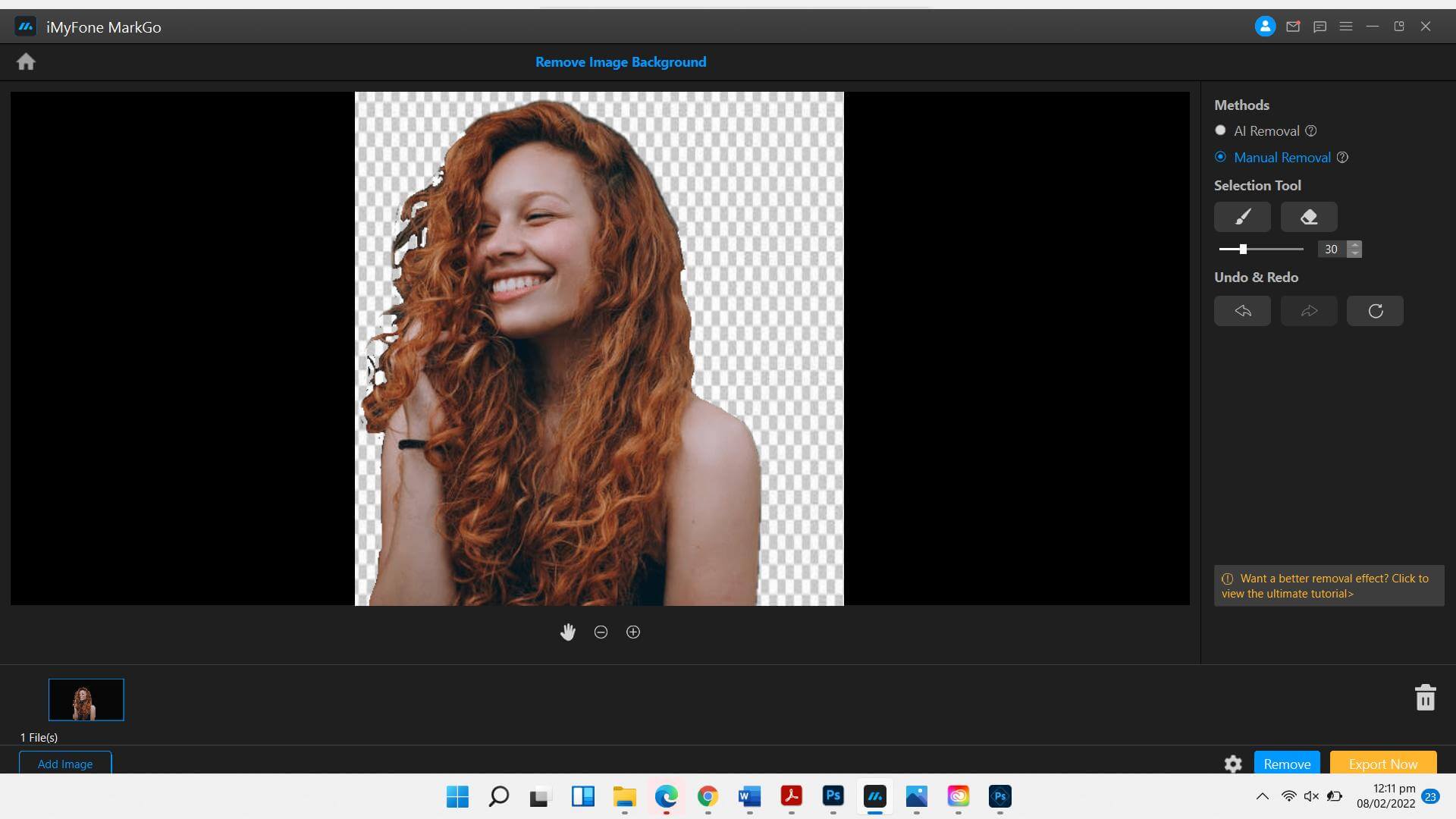 How to Cut out Hair in Photoshop AI Background Remover