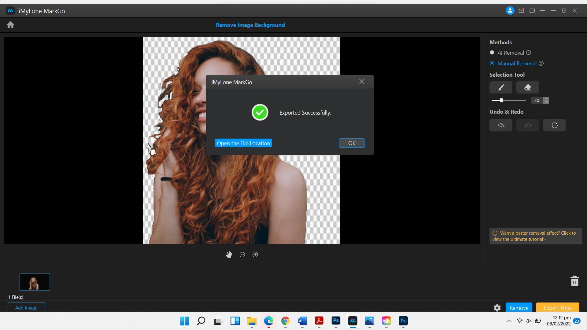 How to Cut out Hair in Photoshop AI Background Remover