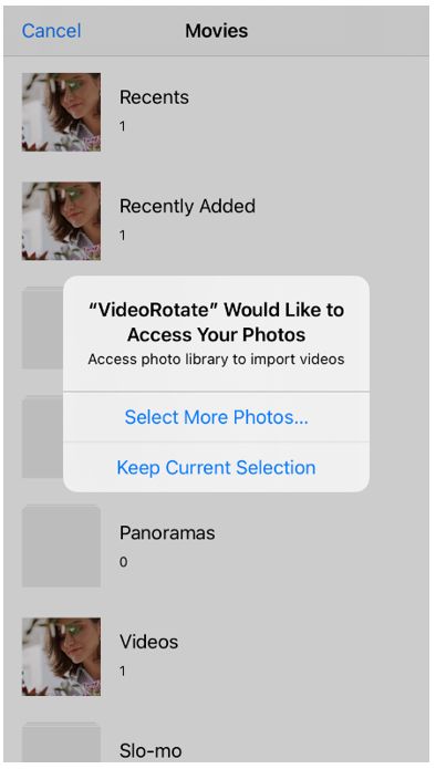 video rotate flip video easy select media