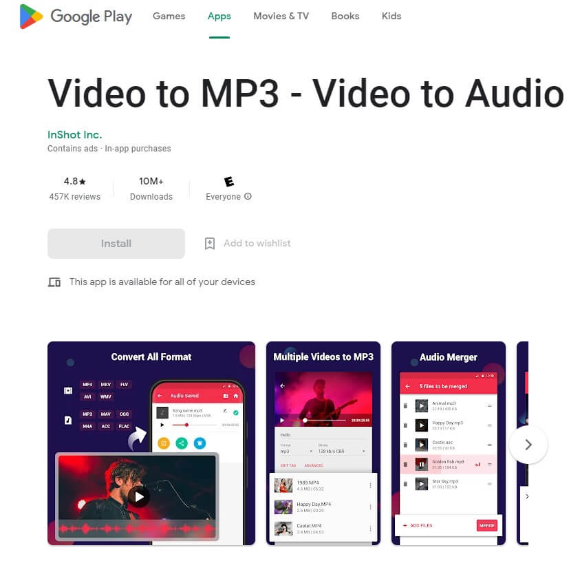 Video to MP3 Converter - Apps on Google Play