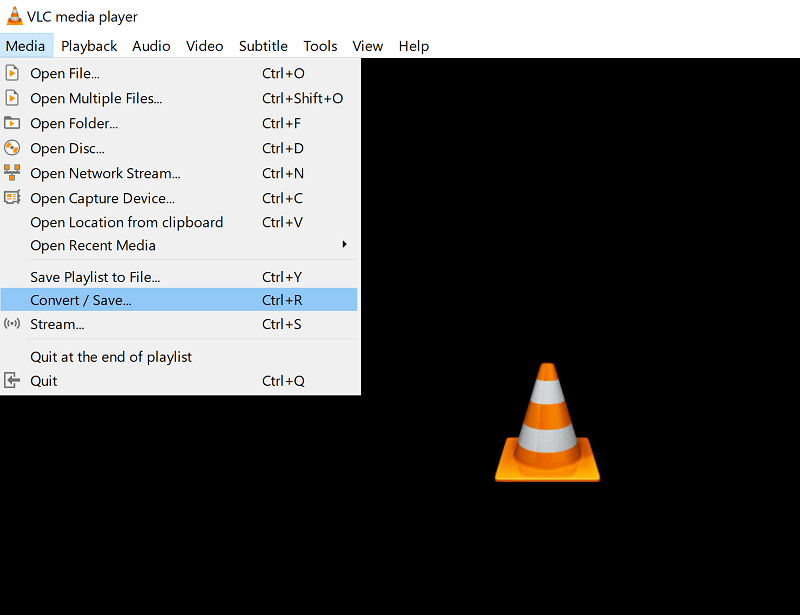 vlc media convert or save option