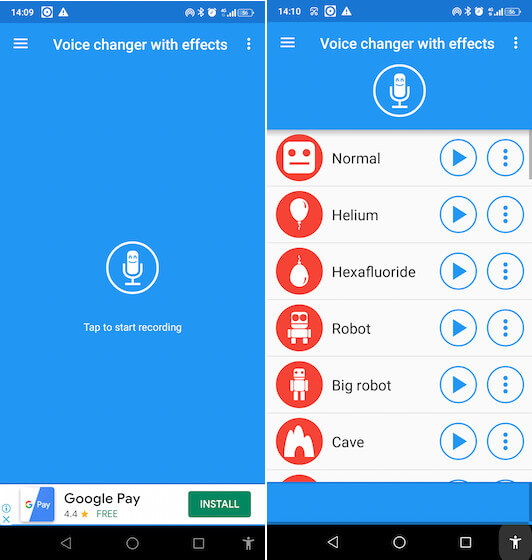 voice changer effects for android