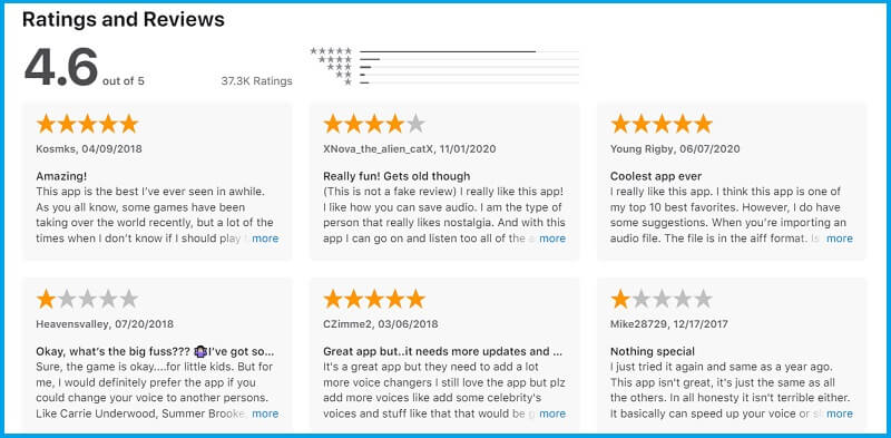 voice changer plus user reviews