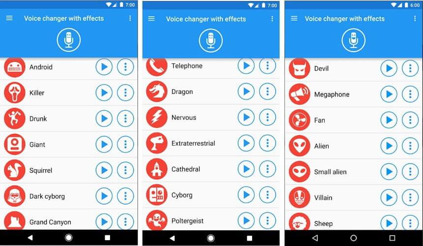 phone call voice changer with effects