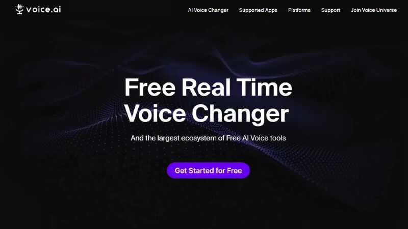 voice.ai website