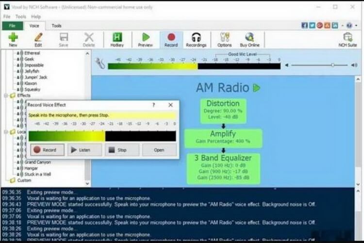 voxal audacity voice changer