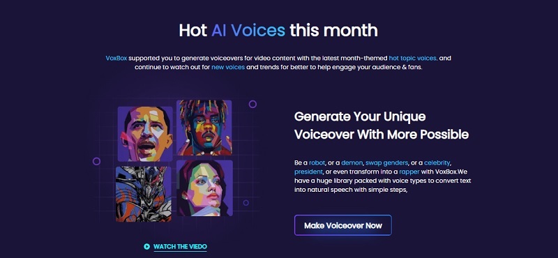 voxbox ai voice actor generator