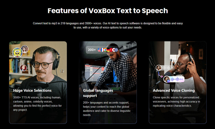 voxbox text to speech tool