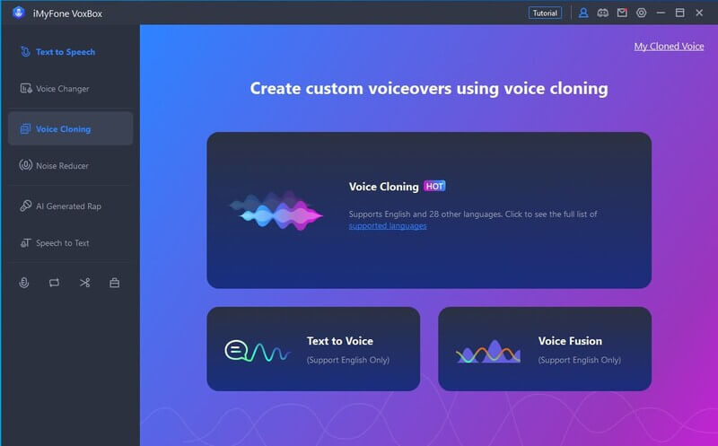 voxbox voice clone step 1
