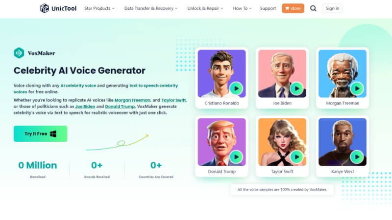 voxmaker voice generator