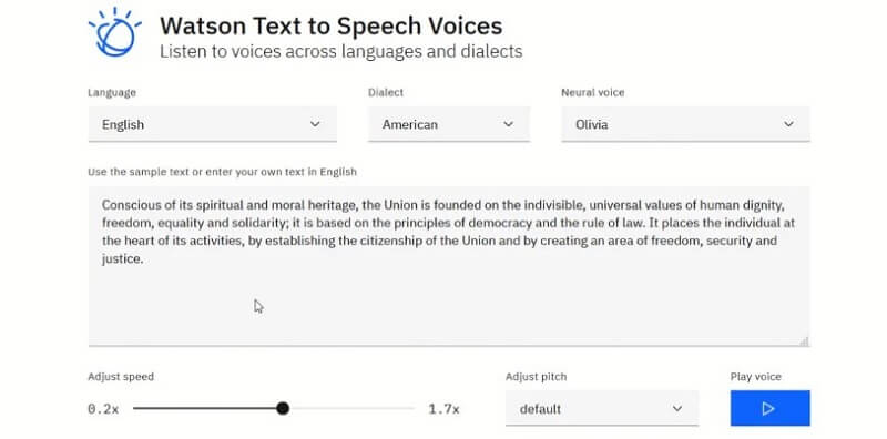 watson text to speech