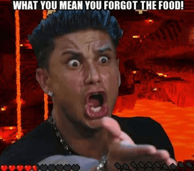 what do you mean you forgot the food meme