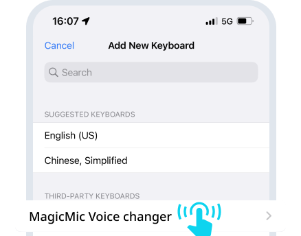magicmic voice changer ios guide step4