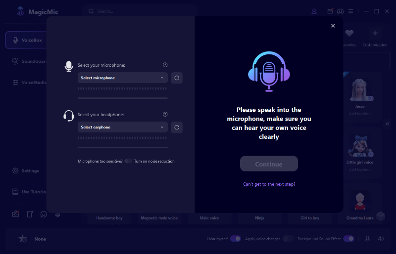 magicmic settings