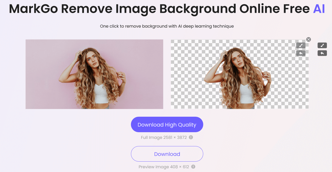 click on ai removal method