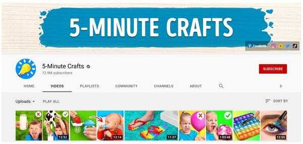 5 minute crafts