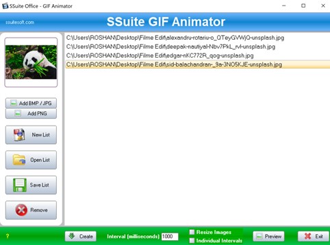 Gif Animator, Movie and Slide Show Creator - SSuite Office