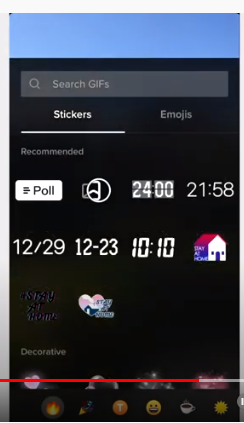 add gif to video on tiktok stickers