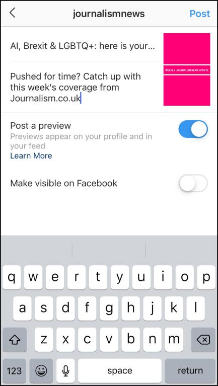 add infomation and description in igtv