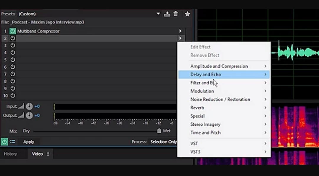 adobe audion voice effects