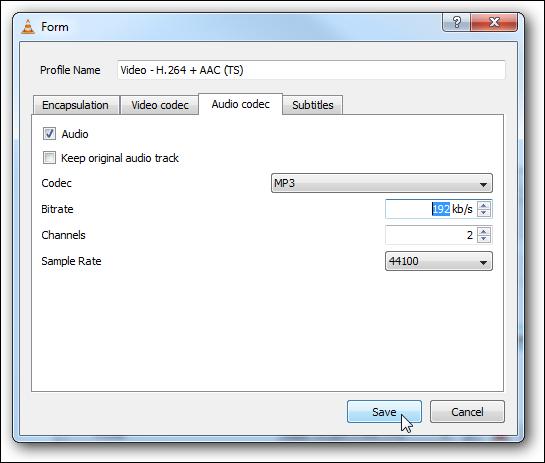 audio codec save