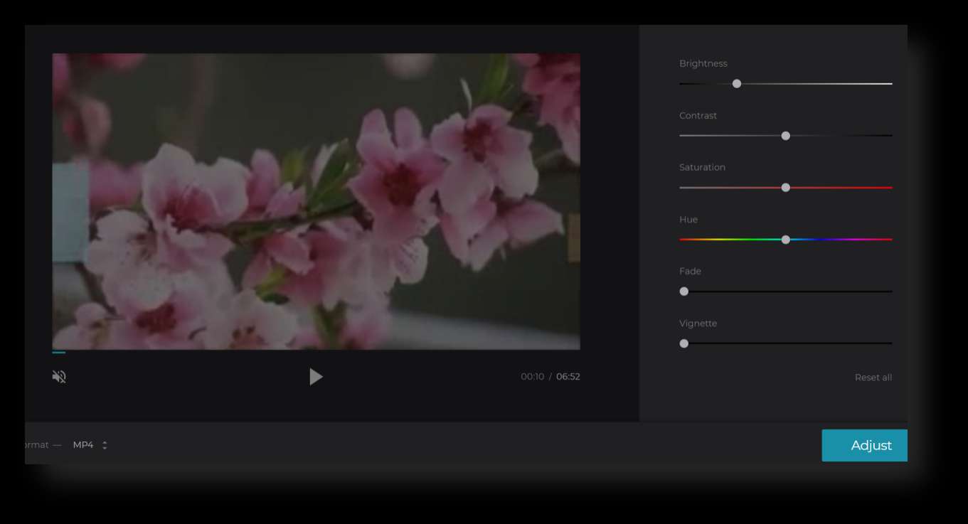 How to Adjust Video Brightness on Clideo