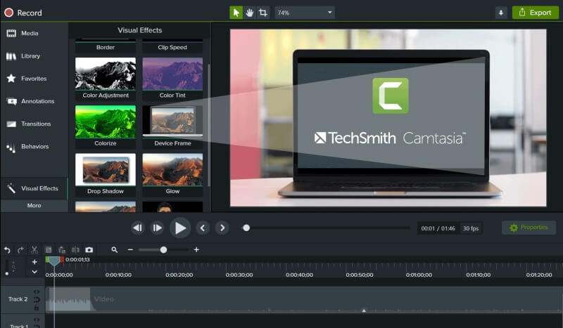 camtasia studio editor