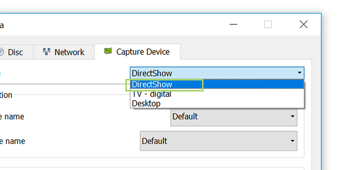 capture mode in directshow