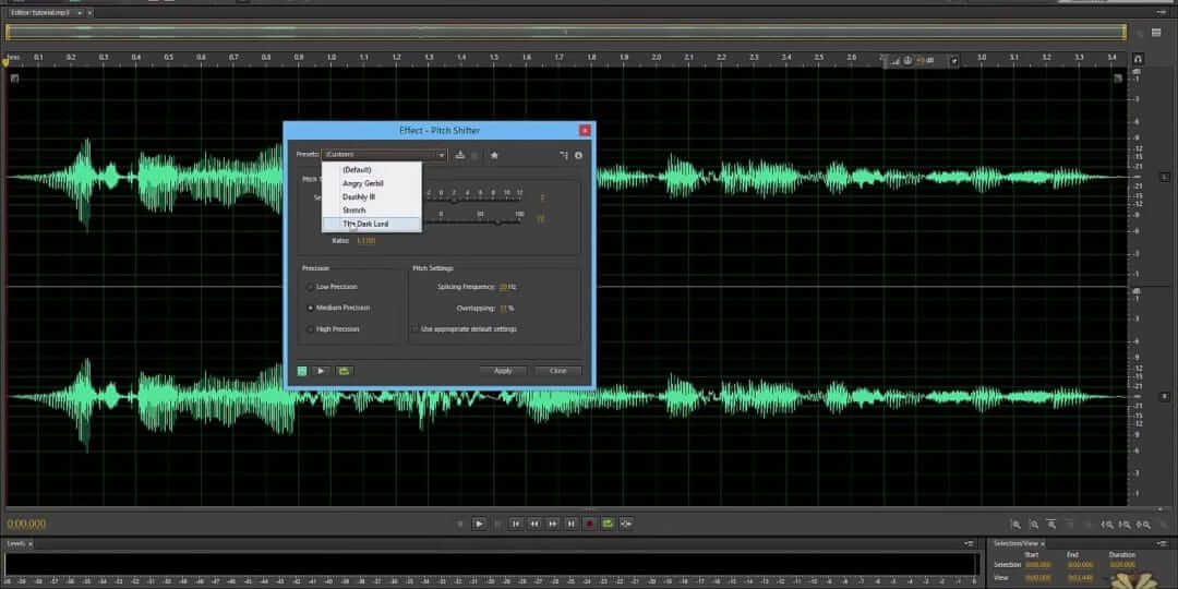 adobe audition voice over