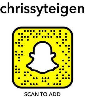 chrissy teigen snapcode