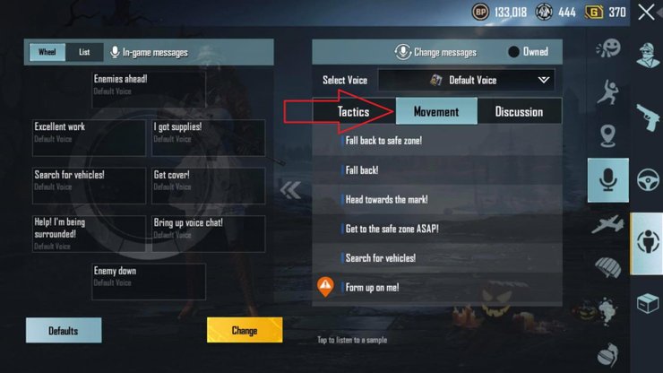 Change Quick chat voice to AnimeJapaneseKorean in PUBG Mobile  YouTube