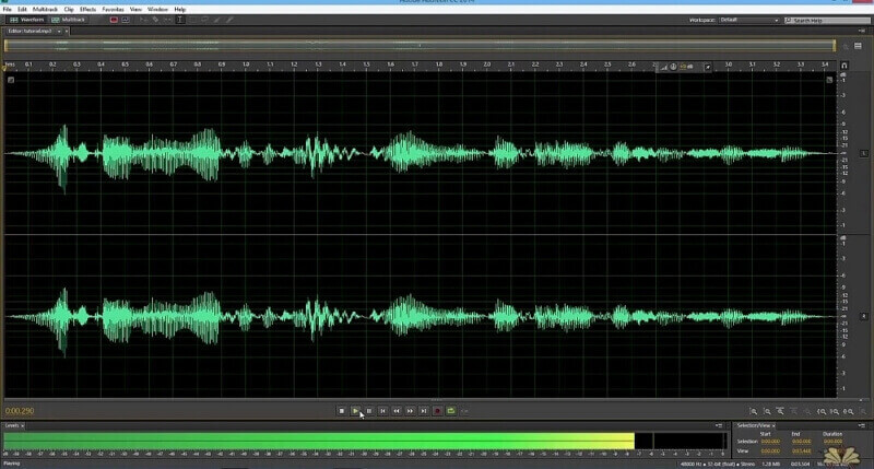 click on the multitrack in adobe audition