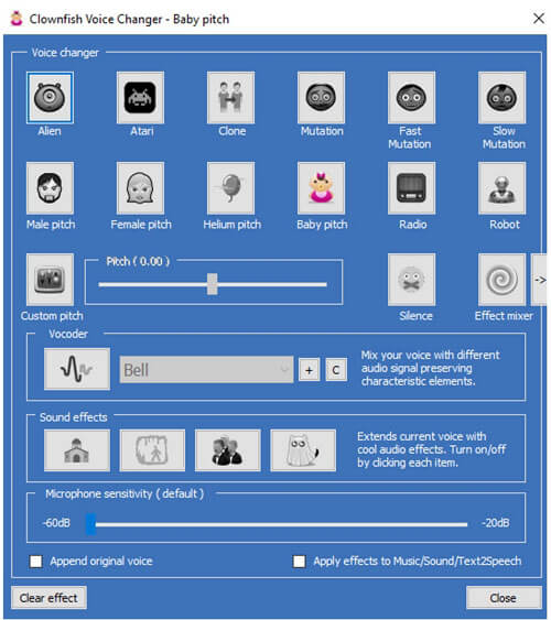 clownfish voice changer pc