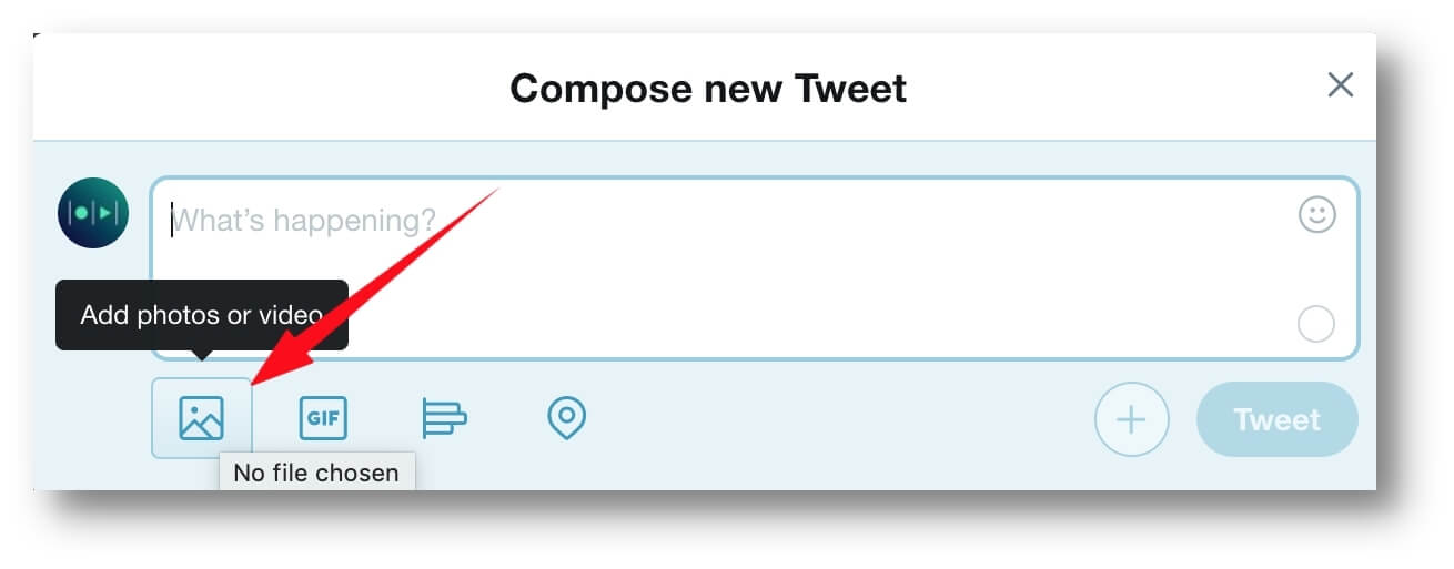 compose new tweet section
