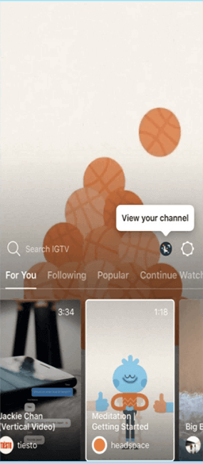 create an igtv video