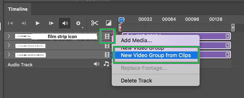 creating a video group for image layers