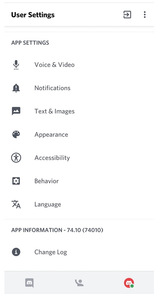 discord app settings
